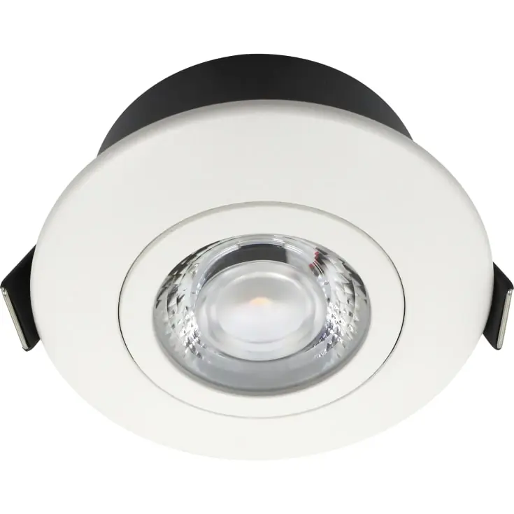 Superpris - Nordtronic Low Profile Flexible indbygningsspot, Ø7,5 cm, DTW, hvid