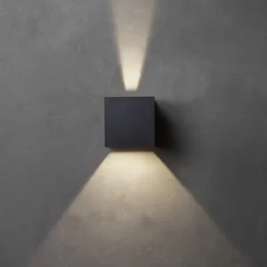 Fordelagtig pris - Lumenlight Toscana udendørs væglampe, 2x5W, sort