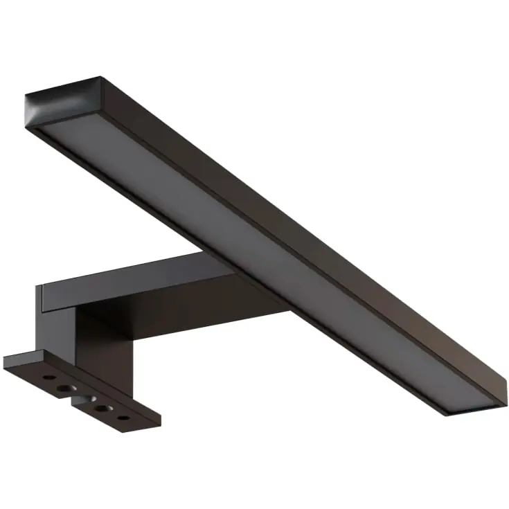 Dansani Mido+ Libra spejllampe, sort, 30 cm - Bedste pris