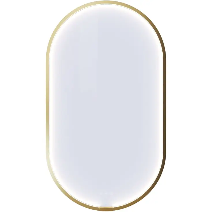 Dansani You Moon spejl med lys, 105x60 cm, messing | Direkte fra producenten
