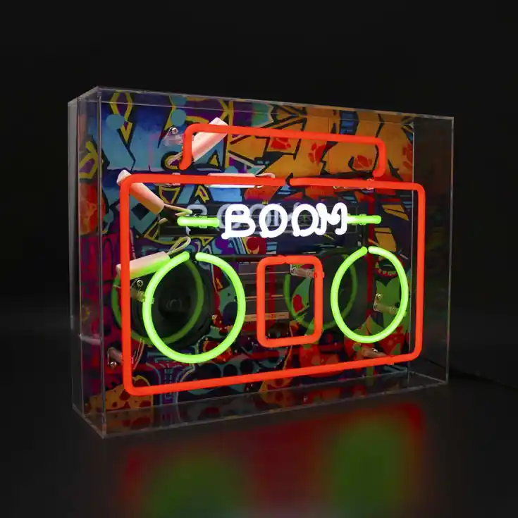 Udsalg | Locomocean Bom Box neonskilt