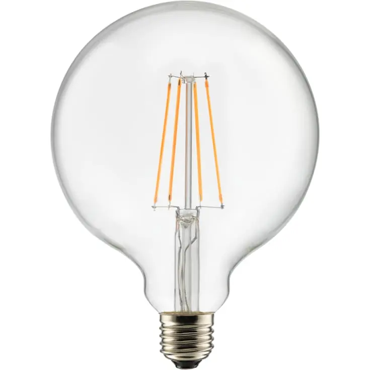 Unison E27 globepære, 3-trins dæmp, 2200K, 7W | Populært valg