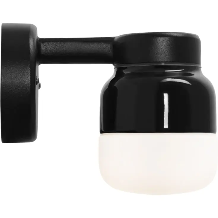 Ifö Electric Ohm væglampe, sort/opal - Favorit blandt kunder