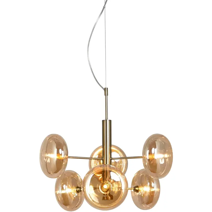 Netop kommet | Nielsen Light Continental lysekrone, antik messing