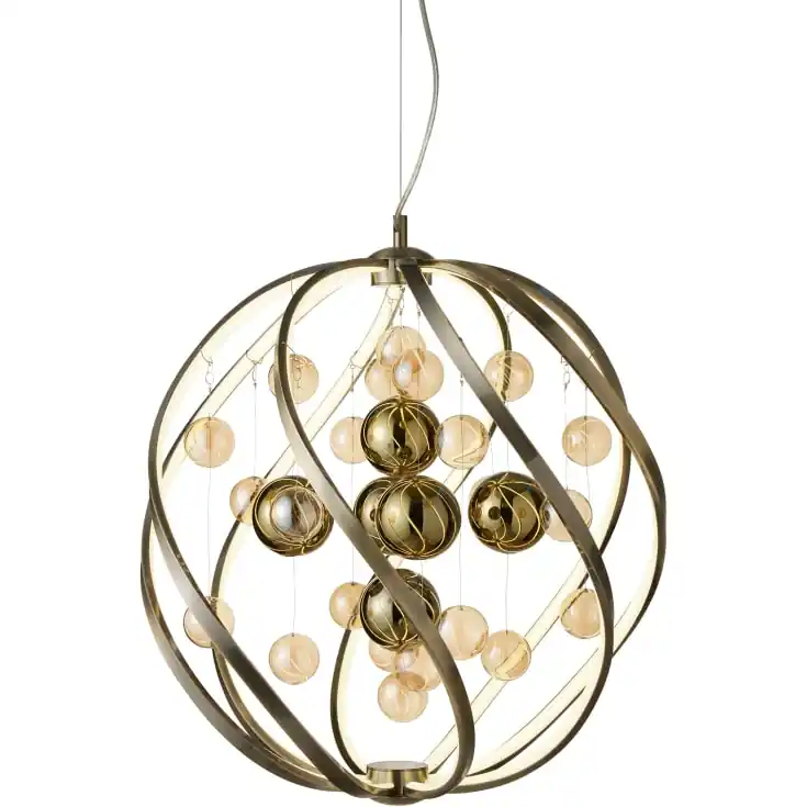 Tilbudspris - Nielsen Light Solar lysekrone, antik messing