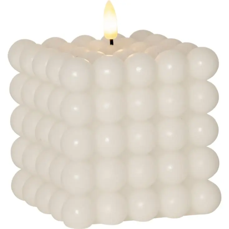 12 stk Star Trading Flamme Dot Bubble LED stearinlys, hvid | Superpris