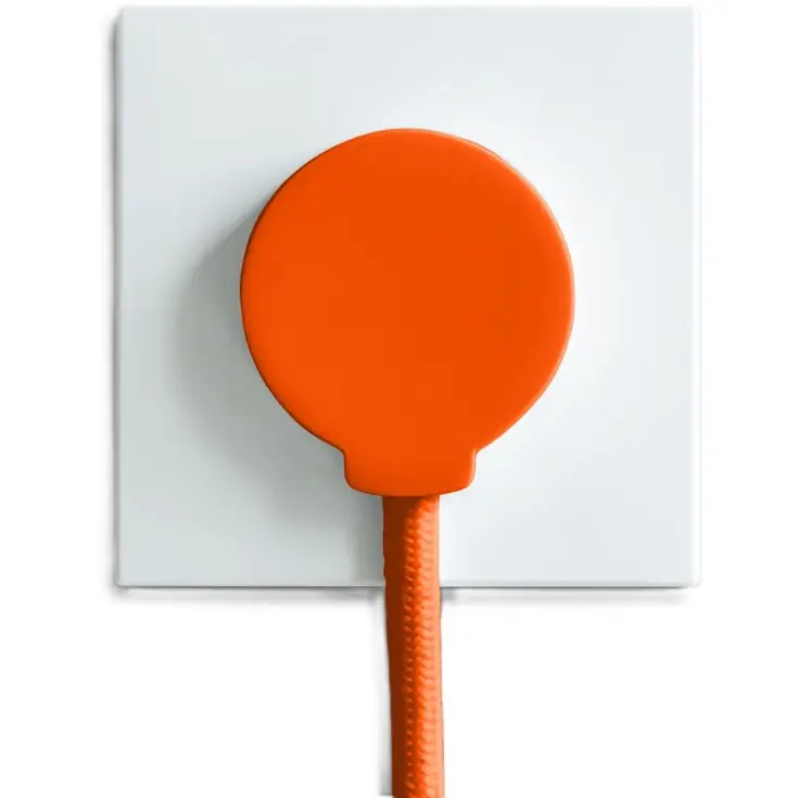 Norm F stikprop, schuko, med jord, orange - Eftertragtet