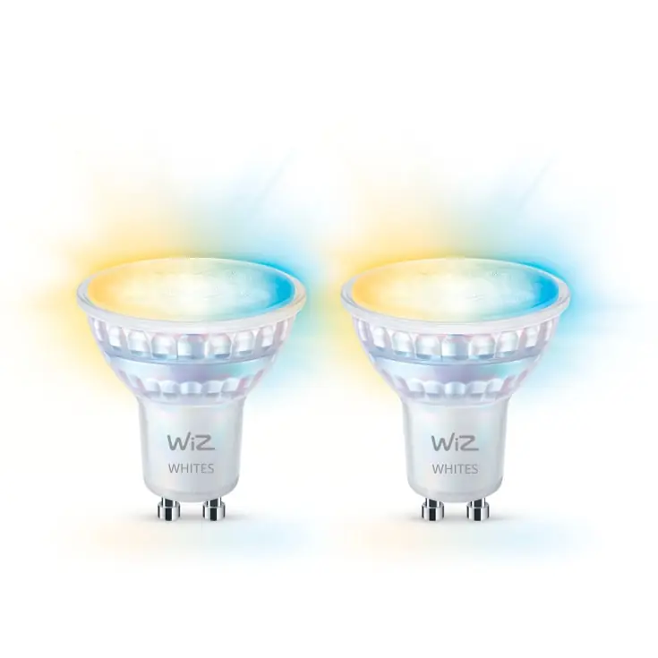 Fabrikspris | Wiz Wifi GU10 spotpære, 2700K-6500K, 4,7W, 2-pak