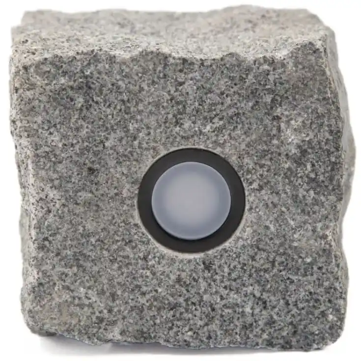 Særpris - Light By Juhl chaussesten med Cosmos sort spot, 9x9x9 cm, earl blue