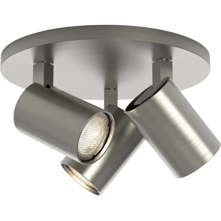 Astro Ascoli Triple Round spotlampe, 3 spots, nikkel - Bestil i dag