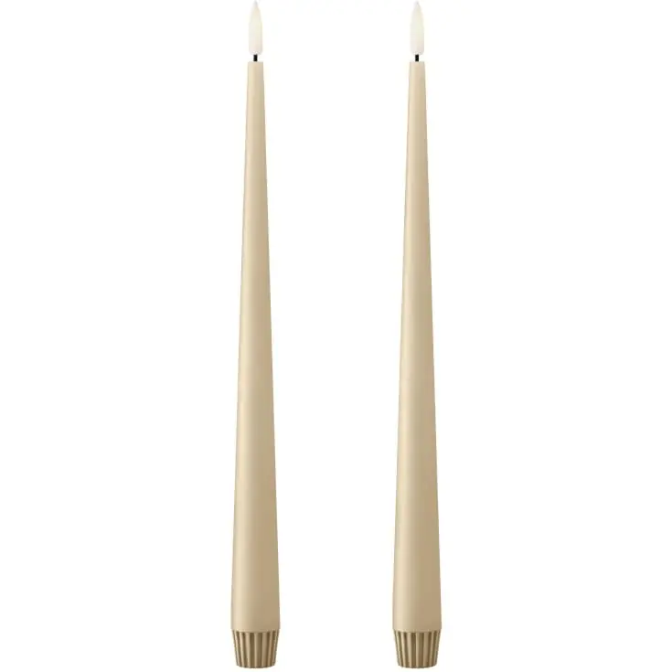 Populært produkt - Ester & Erik LED kronelys, 30 cm, sand, 2-pak