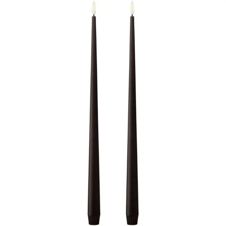 På lager | Ester & Erik LED kronelys, 40 cm, mørkebrun, 2-pak
