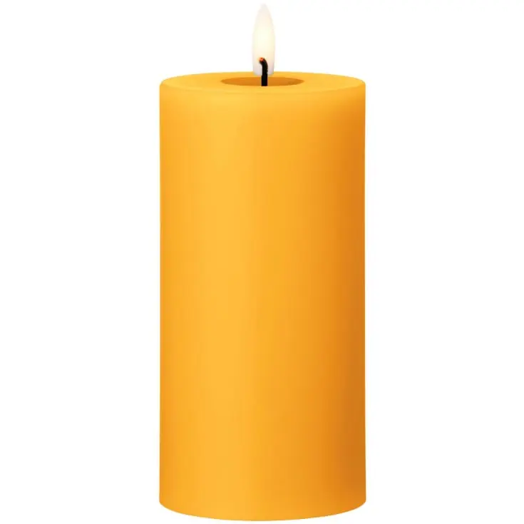 Ester & Erik LED bloklys, orange, 15 cm | Outlet