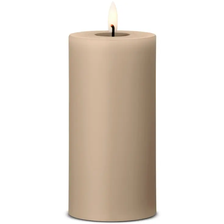 Spar nu | Ester & Erik LED bloklys, lysebrun, 15 cm