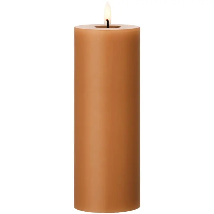 Kundernes favoritter | Ester & Erik LED bloklys, varm brun, 20 cm