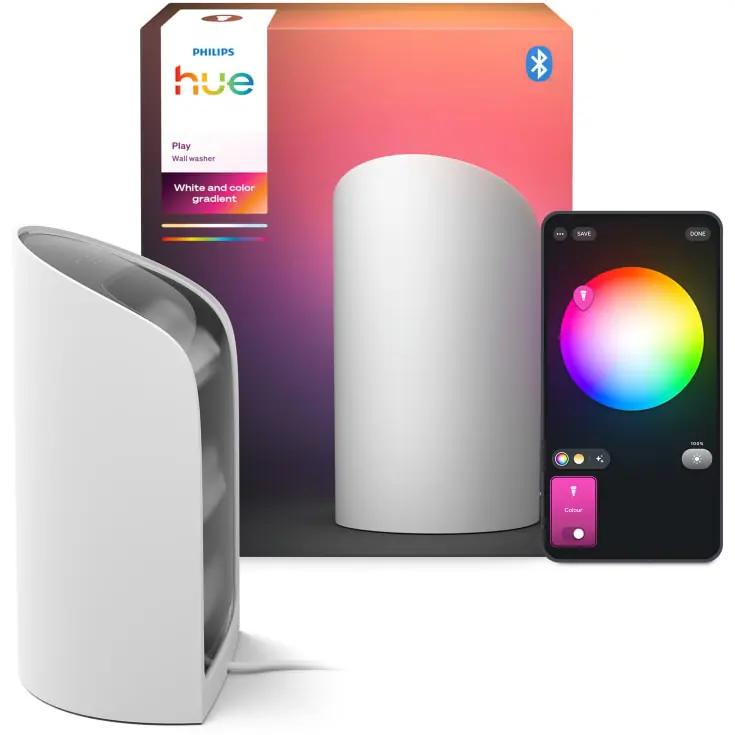 Hurtig afsendelse - Philips Hue Play Wall Washer bordlampe, hvid