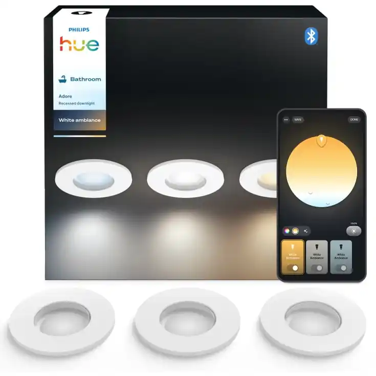 Topprodukt | Philips Hue Adore indbygningsspot, 3-pak