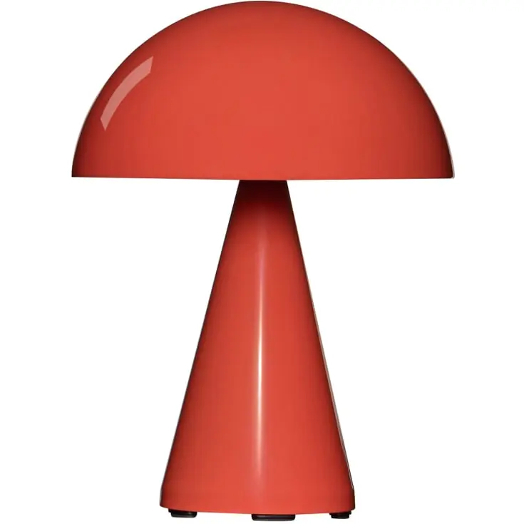 Hübsch Mush genopladelig bordlampe, rød - Hurtig levering