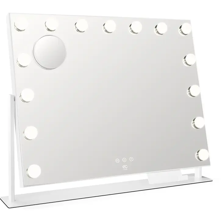 Wilfa EC Star MI2W-D58 makeup spejl med lys, 64x50,3 cm, hvid - Populært valg