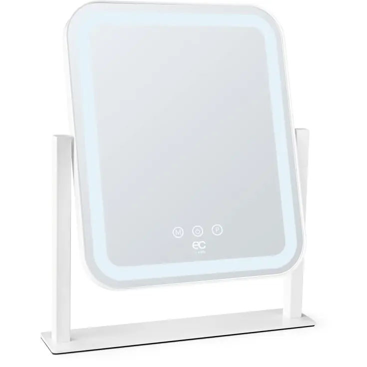 Wilfa EC Glowing MI4W-D25 makeup spejl med lys, 28,5x36 cm, hvid - Toppris