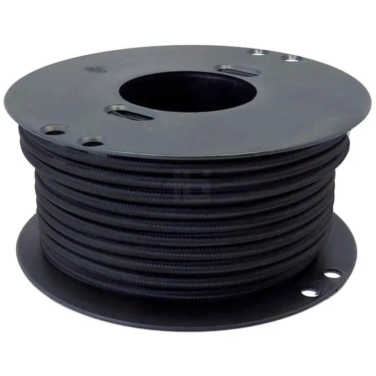 Dagens tilbud | TBI stofledning, 2x0,75 mm², sort, metervare