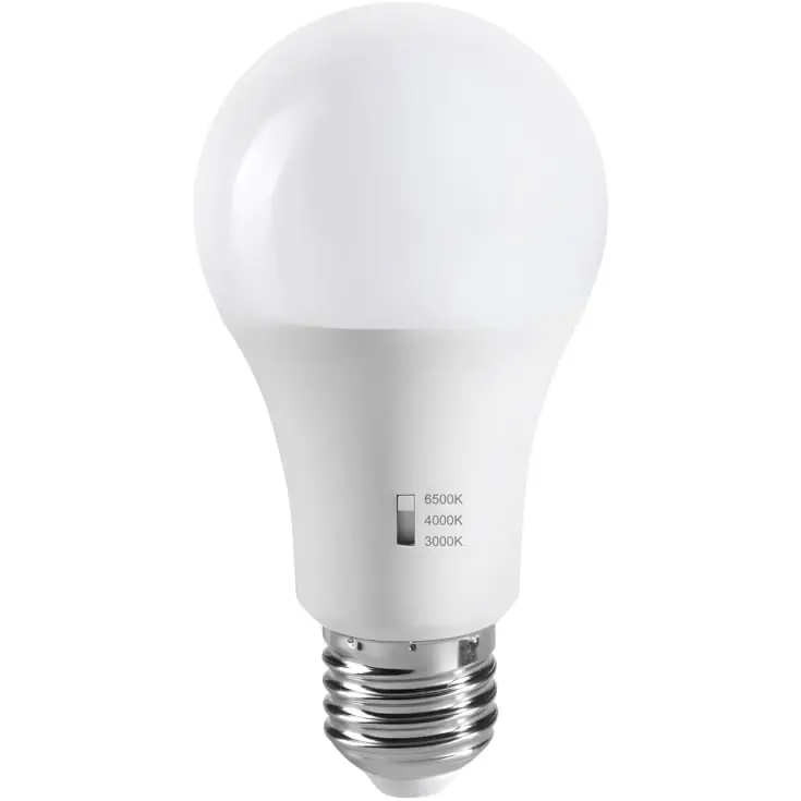 Begrænset lager | Nordlux E27 standardpære med CCT switch, 3000/4000/6500K, 8W