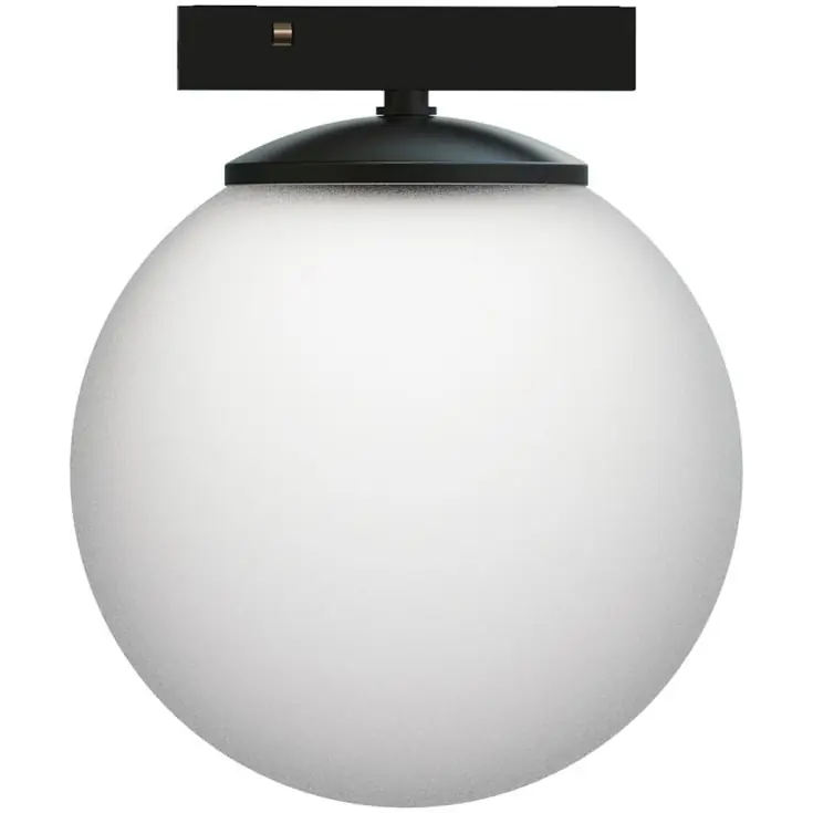 Fabrikspris | Ecofoss Click kugle skinnespot, sort/opal