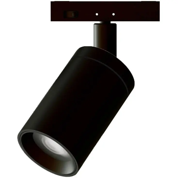 Tryg betaling - Ecofoss Click Zoom skinnespot, sort