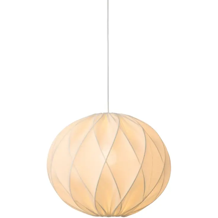 Gå ikke glip af tilbuddet - Nielsen Light Jasmin pendel, hvid ledning, hvid