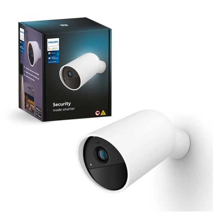 Bestil nemt - Philips Hue Secure overvågningskamera, hvid
