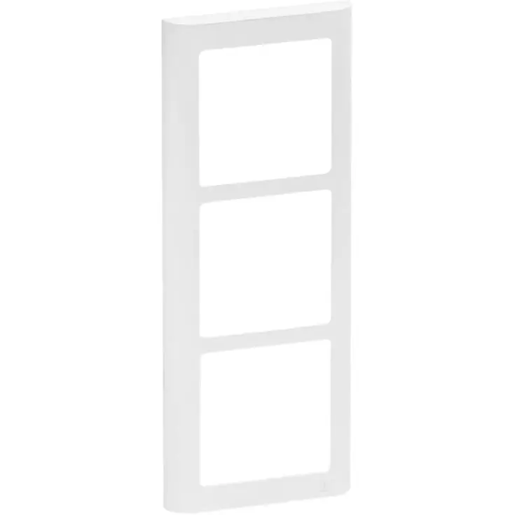 Spar mere - LK Fuga Soft 63 ramme, 3 modul, lodret, hvid
