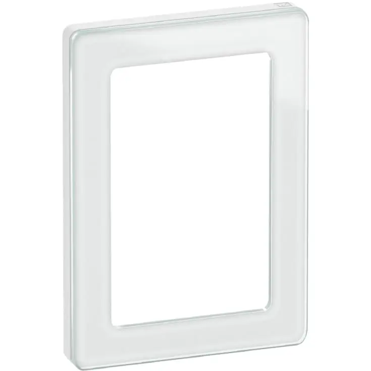 Skynd dig | LK Fuga Pure 66 designramme, 1,5 modul, hvid