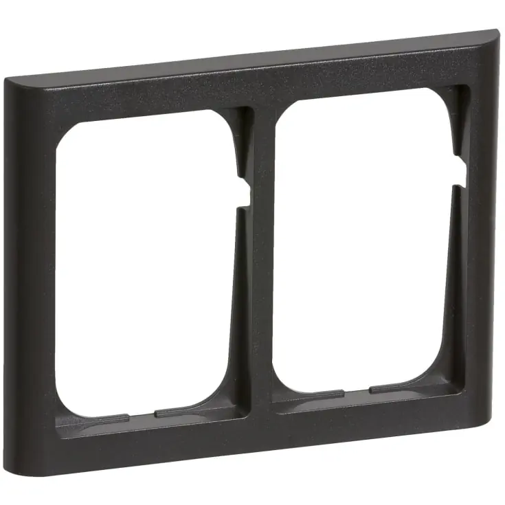 Topprodukt | LK Fuga Softline 63 ramme, 2x1,5 modul, vandret, koksgrå