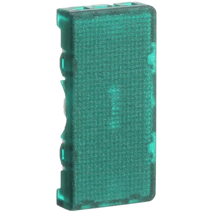 Sidste chance - LK Fuga glimlampe for lampeholder indsats, 0,5 modul, 250V, grøn (ny type)