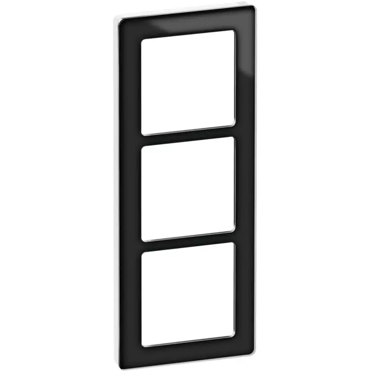 10 stk LK Fuga Pure designramme 3 modul, sort/hvid - Superpris