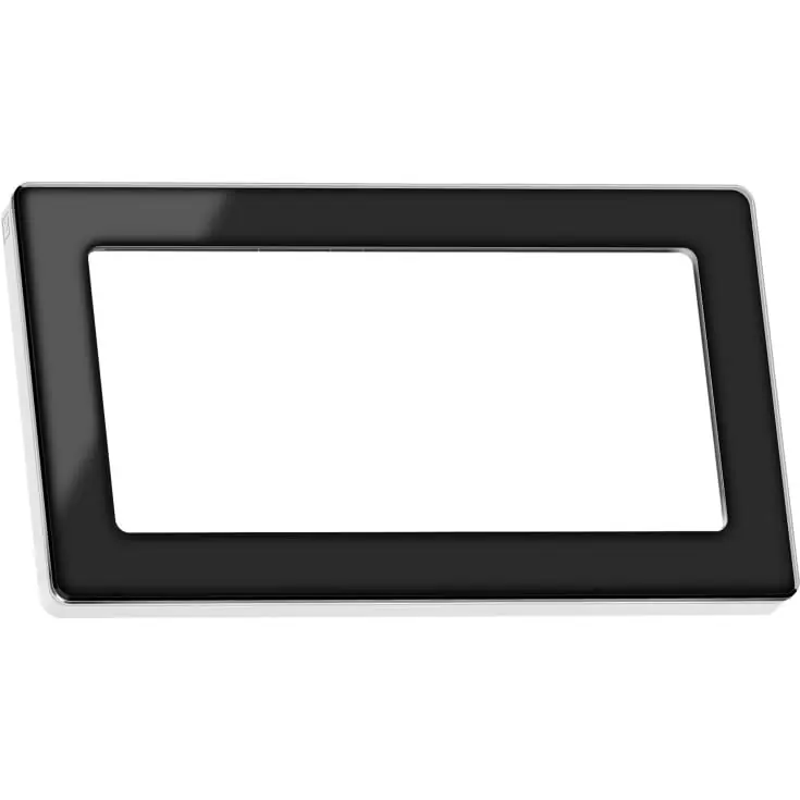 Sikker handel - 10 stk LK Fuga Pure Design ramme 1x2 modul, sort/hvid