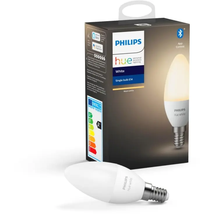 Favorit blandt kunder - Philips Hue White E14 kertepære, 2700K, 5,5W