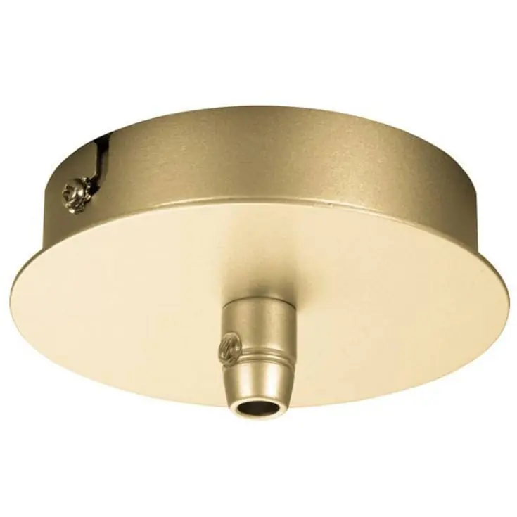 Bestil direkte | SLV Fitu rund loftroset til 1 lampe, guld