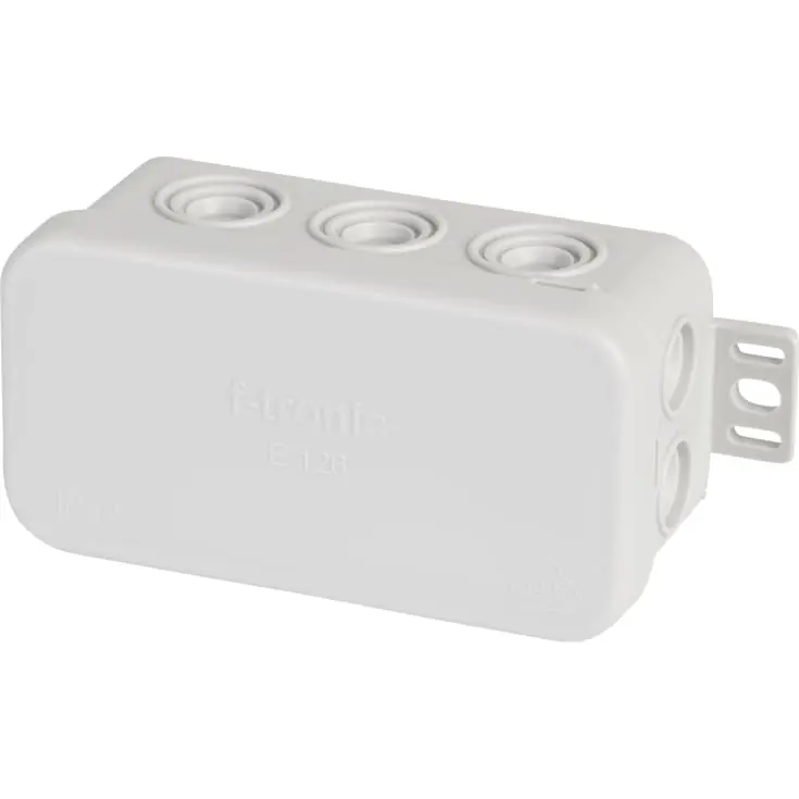F-tronic E126 samledåse, 85x44x40 mm, lysegrå - Klar til levering