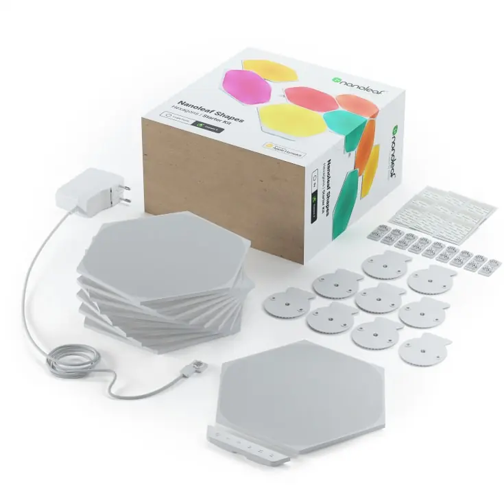 Tidsbegrænset - Nanoleaf Shapes Hexagons startpakke, 9 paneler