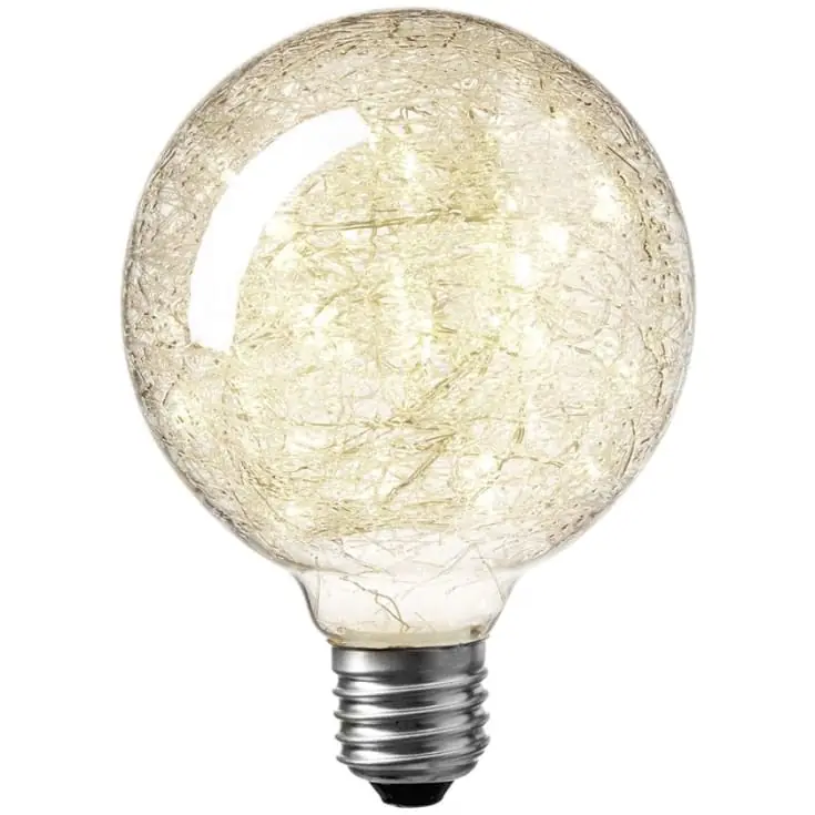 Topprodukt | Nielsen Light Klokkeblomst E27 globepære, 2500K, 1W, Ø9,5 cm