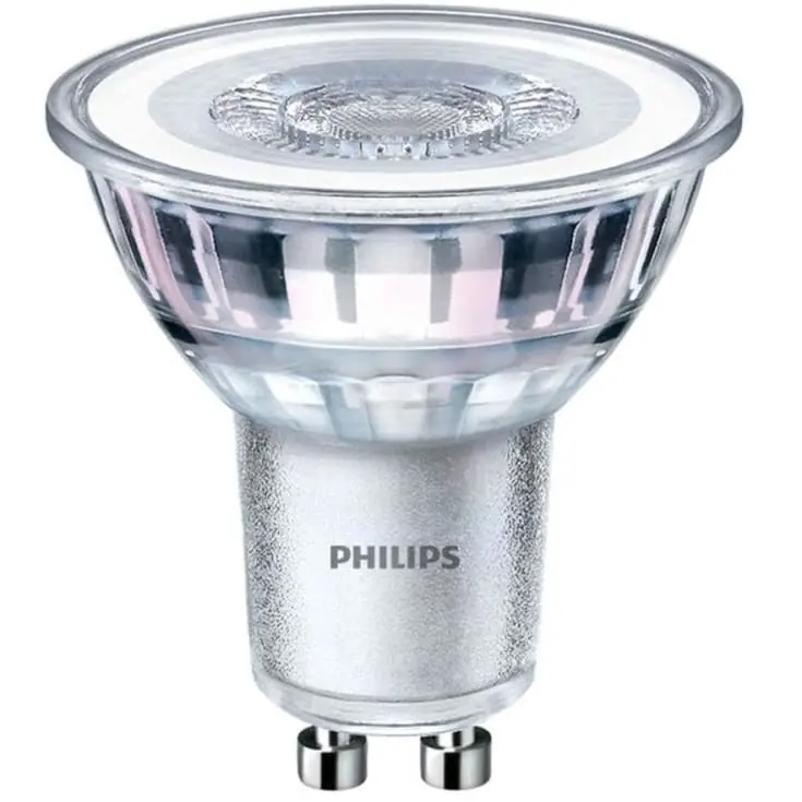 Tryg betaling - Philips CorePro GU10 spotpære, 3000K, 2,7W