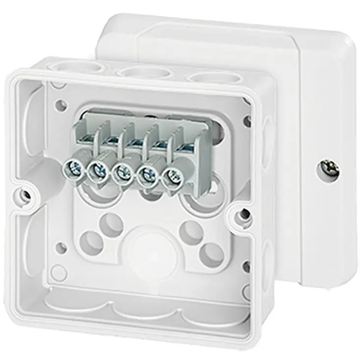 10 stk Hensel DE9326 membrandåse, 88x88 mm, hvid - Outlet
