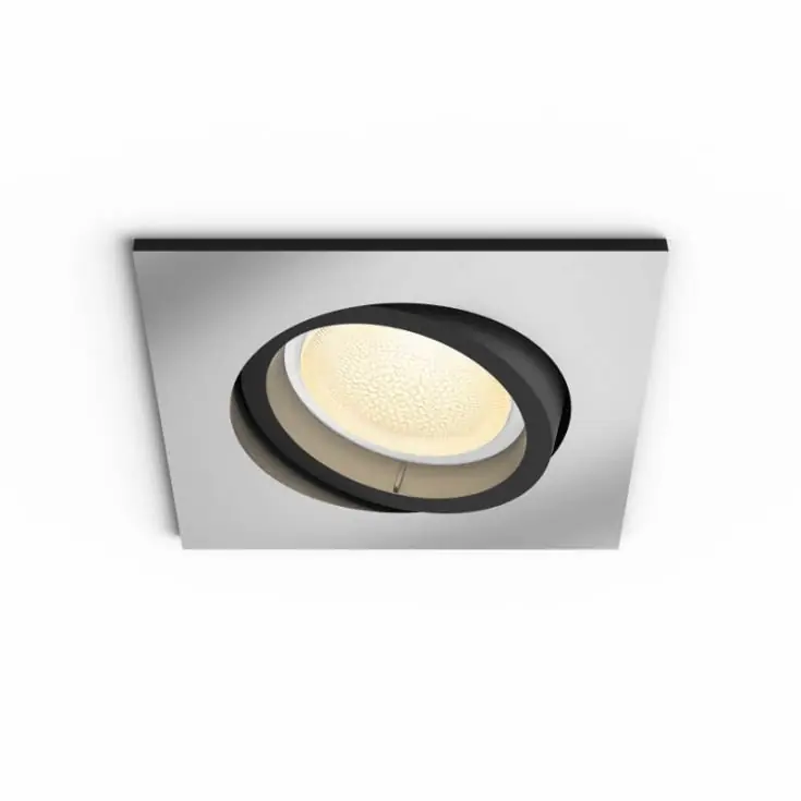 Særtilbud - Philips Hue Centura indbygningsspot, firkantet, aluminium
