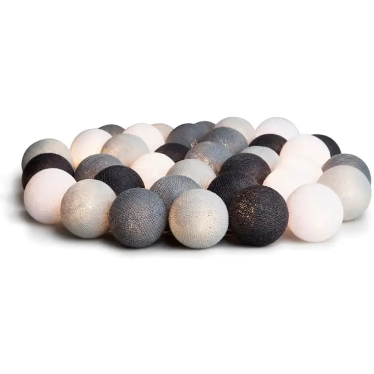 Iris Lights Graphic Grey lyskæde, 35 kugler - Sidste mulighed