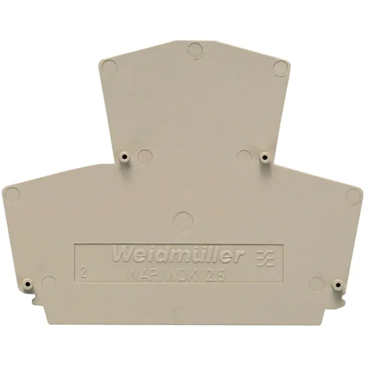Weidmüller WAP endeplade, beige, 2,5-10 mm² - Kundernes favoritter