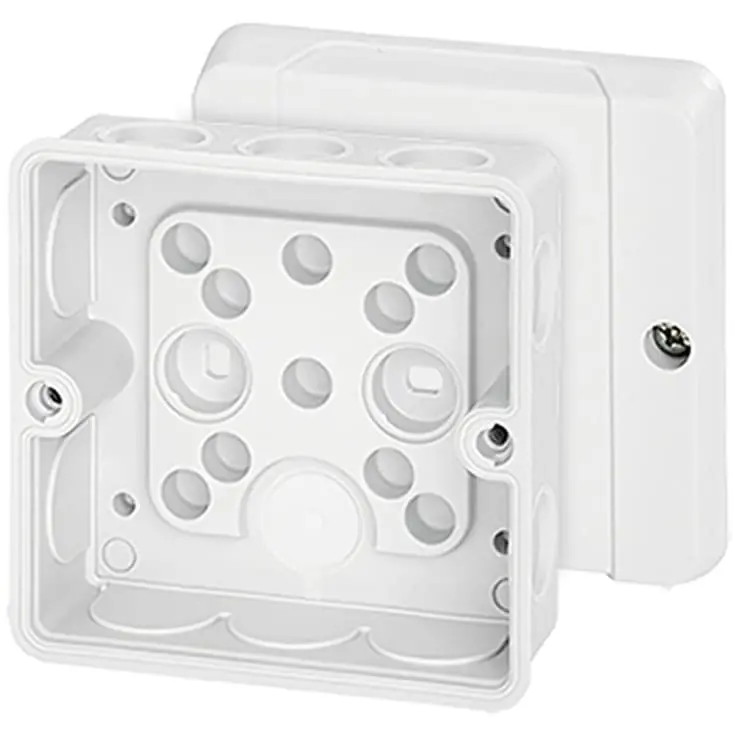 Bedste pris - 5 stk Hensel DE9321 membrandåse, 88x88 mm, hvid