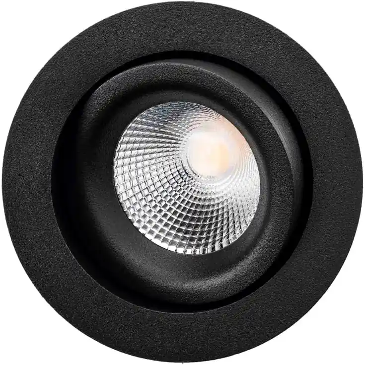 SG Junistar Lux IsoSafe indbygningsspot, 2700K, sort | Direkte fra fabrikken