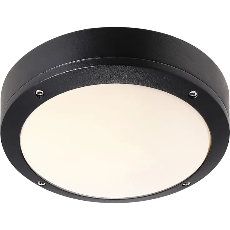 Topprodukt | Nordlux Desi udendørs plafond, sort, Ø22 cm