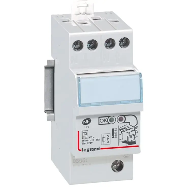 Legrand transientbeskyttelse type 2 1P+N, 12kA nul i venste side | Premium